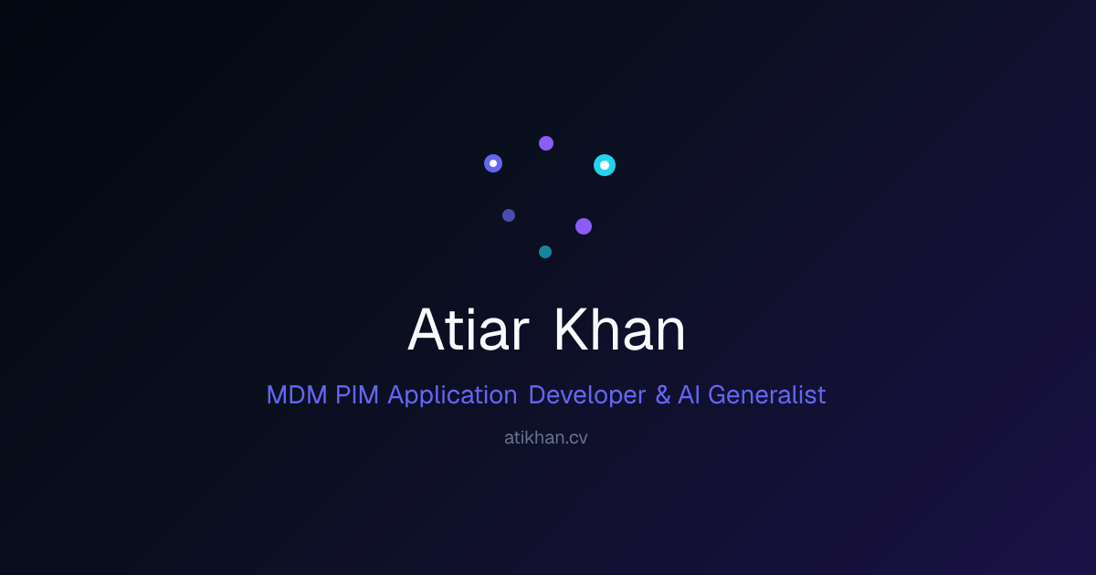 Atiar Khan — Portfolio